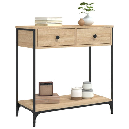 Tavolino Consolle Rovere Sonoma 75x34,5x75cm Legno Multistrato | homemem39