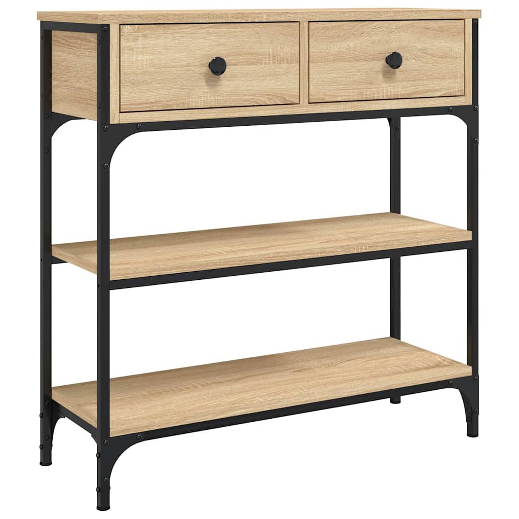 Tavolino Consolle Rovere Sonoma 72,5x25x75cm Legno Multistrato | homemem39