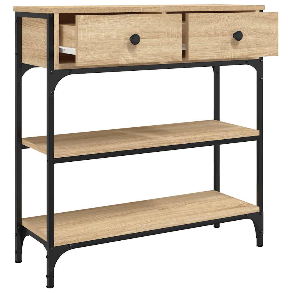 Tavolino Consolle Rovere Sonoma 72,5x25x75cm Legno Multistrato | homemem39