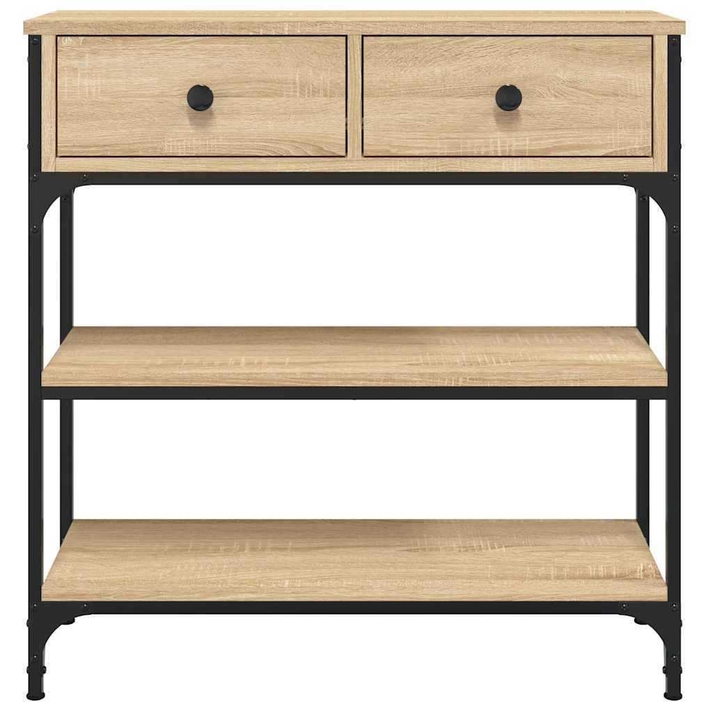 Tavolino Consolle Rovere Sonoma 72,5x25x75cm Legno Multistrato | homemem39