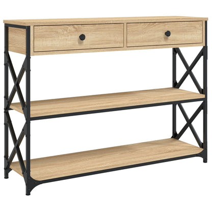 Tavolo Consolle Rovere Sonoma 100x28x75 cm in Legno Multistrato | homemem39
