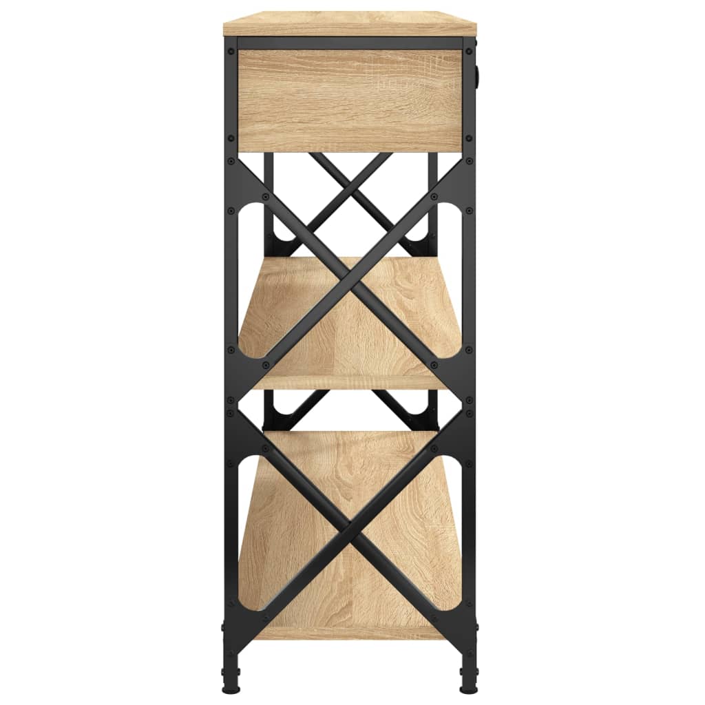 Tavolo Consolle Rovere Sonoma 100x28x75 cm in Legno Multistrato | homemem39