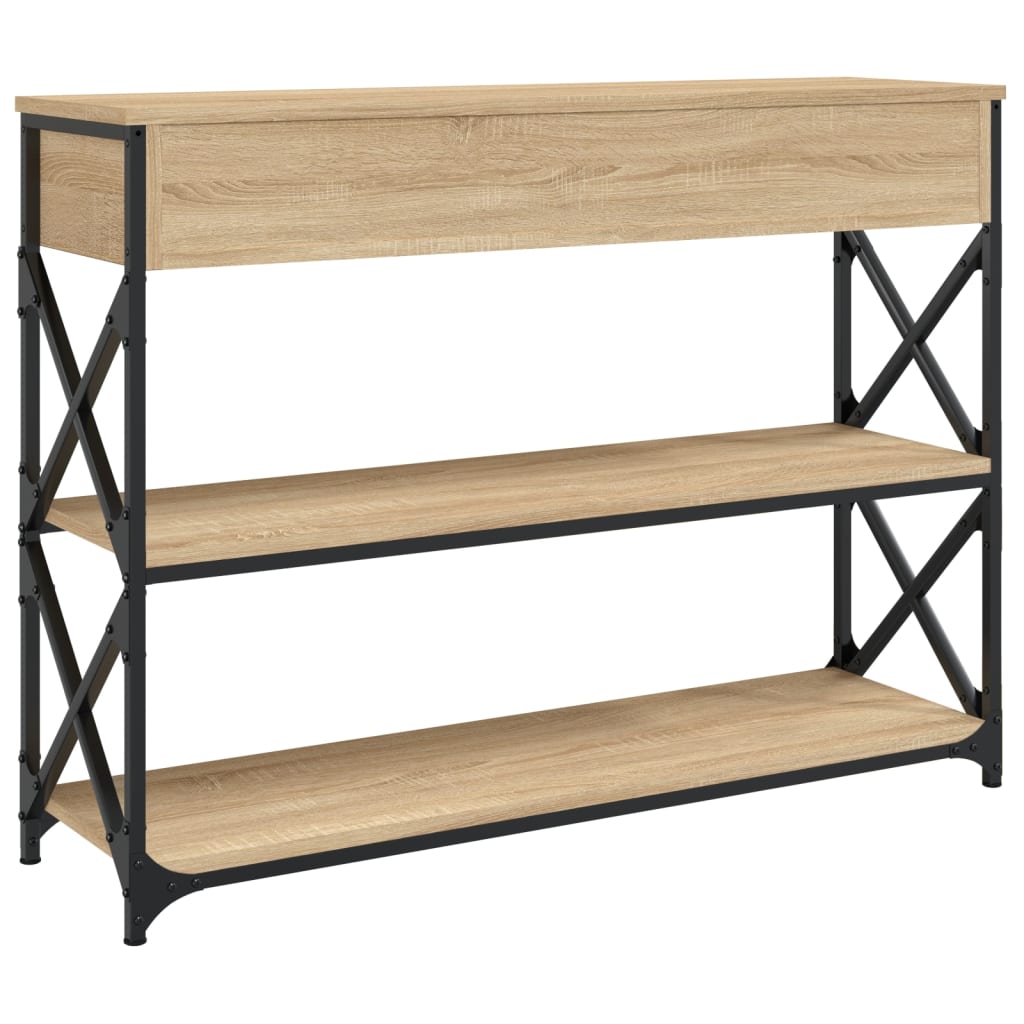 Tavolo Consolle Rovere Sonoma 100x28x75 cm in Legno Multistrato | homemem39
