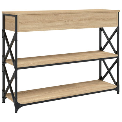 Tavolo Consolle Rovere Sonoma 100x28x75 cm in Legno Multistrato | homemem39