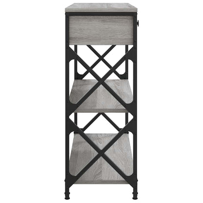 Tavolino Consolle Grigio Sonoma 75x28x75 cm Legno Multistrato | homemem39