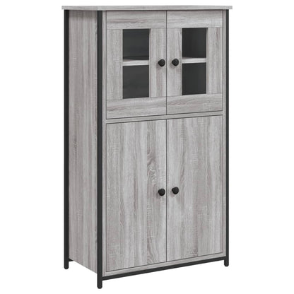 Credenza Grigio Sonoma 62x32x106,5 cm in Legno Multistrato | homemem39