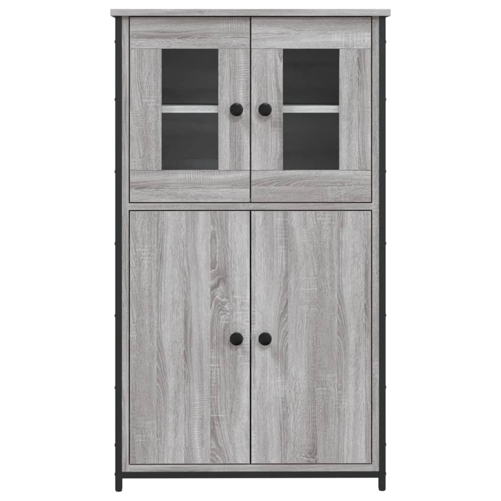 Credenza Grigio Sonoma 62x32x106,5 cm in Legno Multistrato | homemem39
