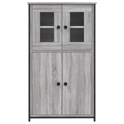 Credenza Grigio Sonoma 62x32x106,5 cm in Legno Multistrato | homemem39