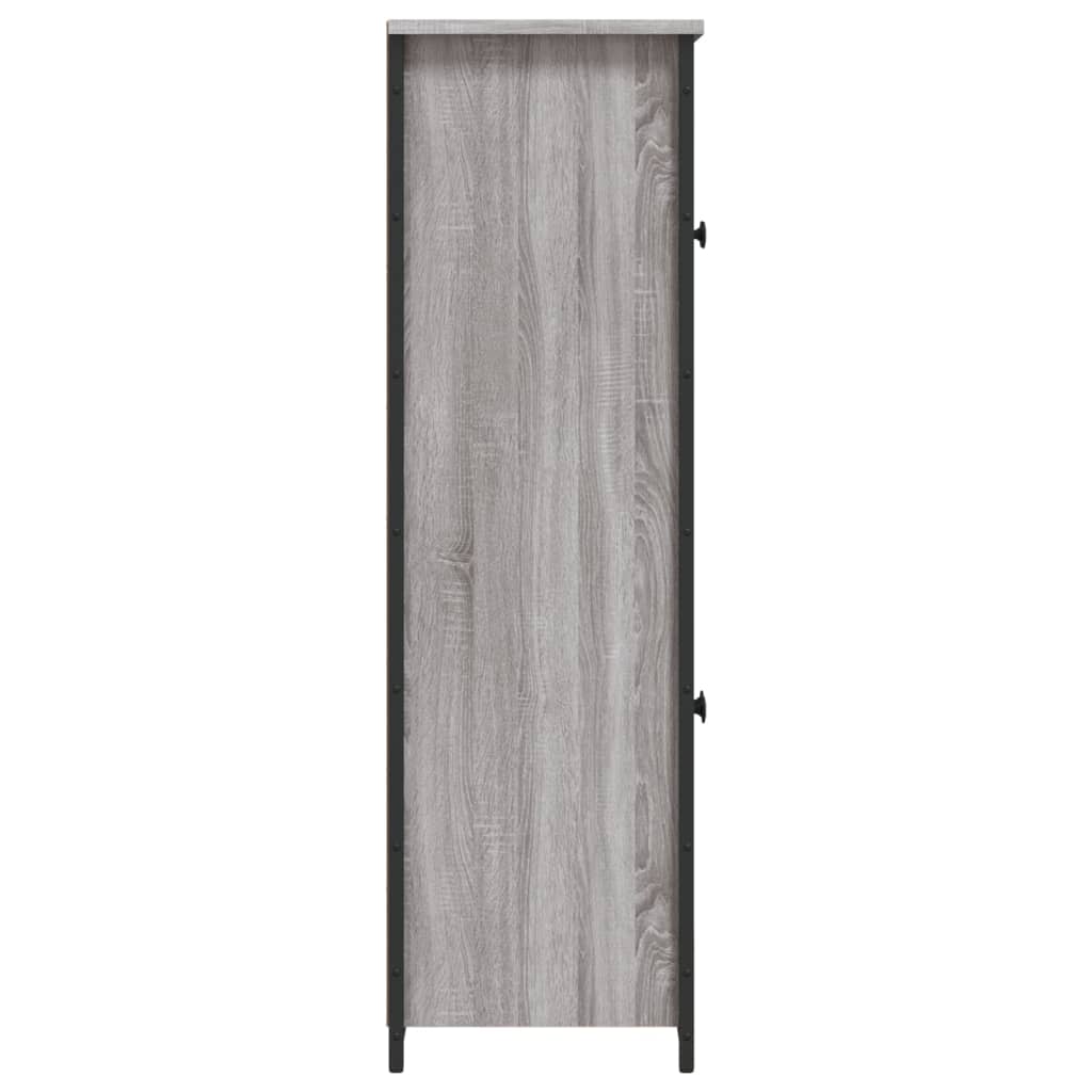Credenza Grigio Sonoma 62x32x106,5 cm in Legno Multistrato | homemem39