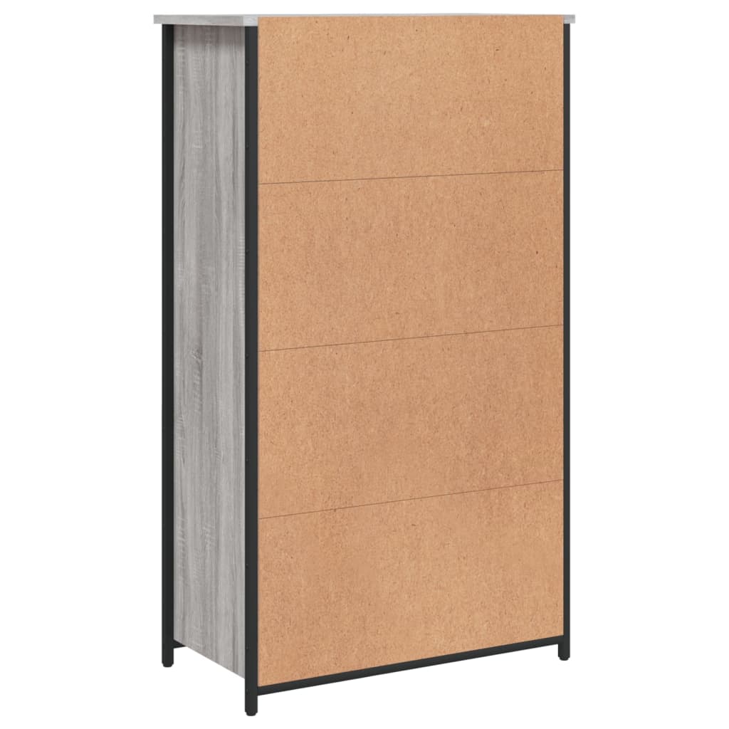 Credenza Grigio Sonoma 62x32x106,5 cm in Legno Multistrato | homemem39