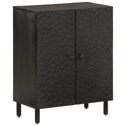 Black Sideboard 60x33x75 cm in Solid Mango Wood