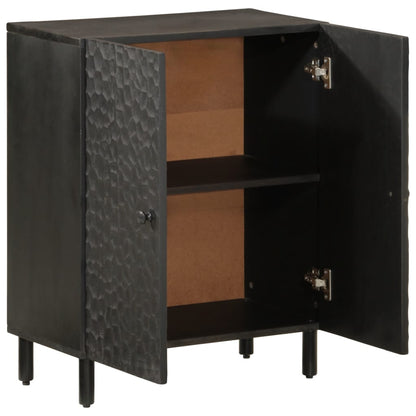 Black Sideboard 60x33x75 cm in Solid Mango Wood