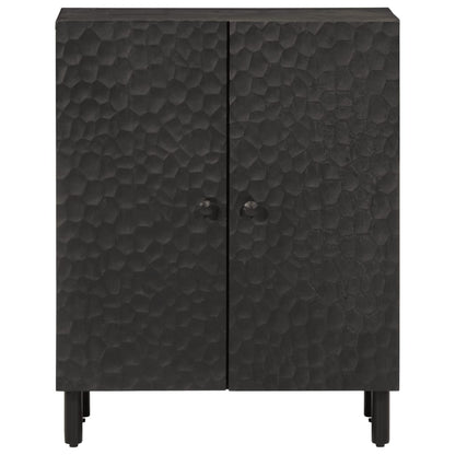 Black Sideboard 60x33x75 cm in Solid Mango Wood