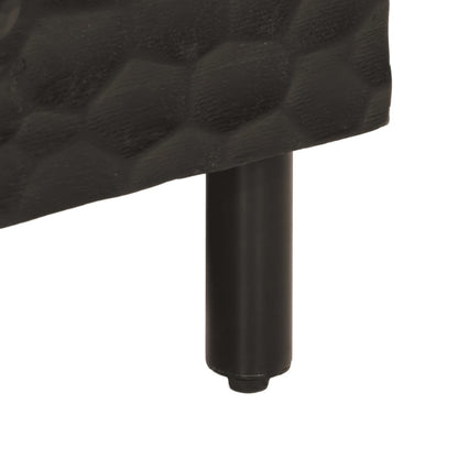 Tavolino da Salotto Nero 100x54x40cm in Legno Massello di Mango | homemem39