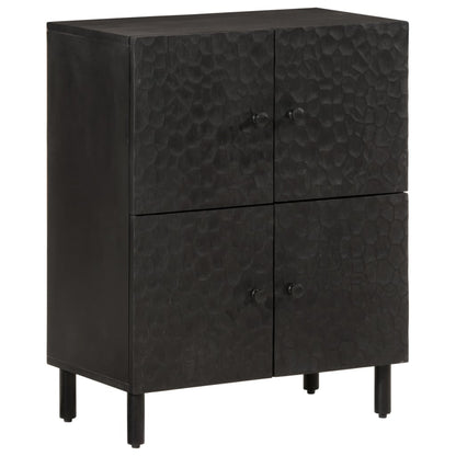 Black Sideboard 60x33x75 cm in Solid Mango Wood