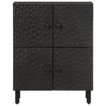 Black Sideboard 60x33x75 cm in Solid Mango Wood