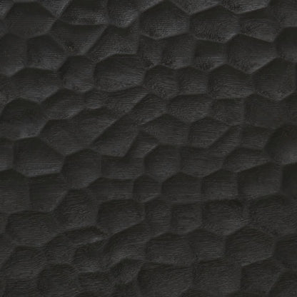 Specchio da Bagno Nero 50x70x2,5cm Legno Massello Mango e Vetro | homemem39