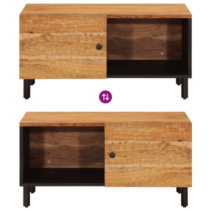 Tavolino da Salotto 80x50x40 cm Legno Massello di Acacia