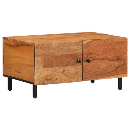 Tavolino da Salotto 80x50x40 cm Legno Massello di Acacia | homemem39