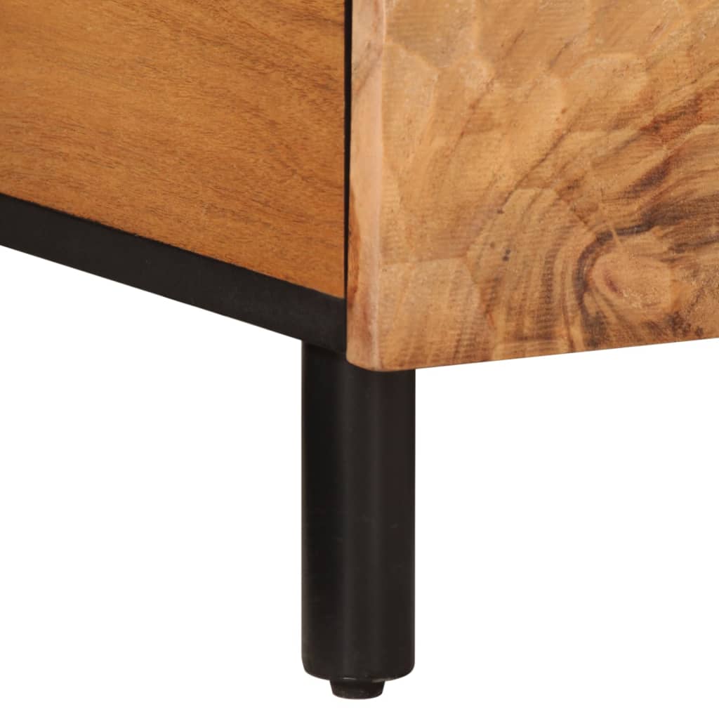 Tavolino da Salotto 80x50x40 cm Legno Massello di Acacia | homemem39