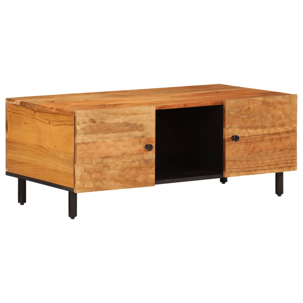 Tavolino 100x54x40 cm in Legno Massello di Acacia | homemem39