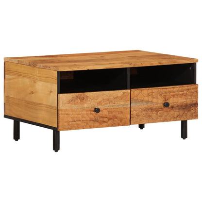 Tavolino da Salotto 80x54x40 cm in Legno Massello di Acacia | homemem39