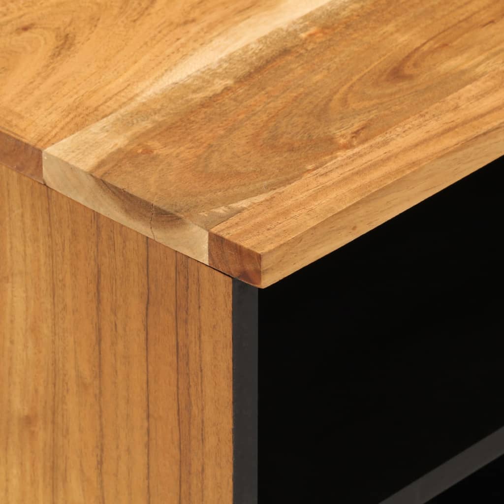 Mobile Porta TV 100x33x46 cm in Legno Massello di Acacia - homemem39