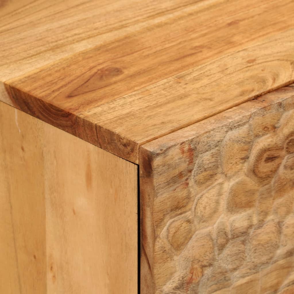 Credenza 80x33x75 cm in Legno Massello di Acacia