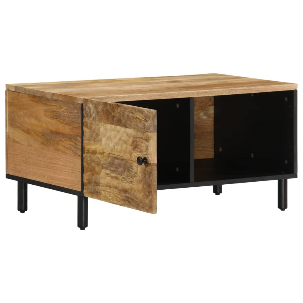Tavolino da Salotto 80x50x40 cm Legno Massello di Mango | homemem39