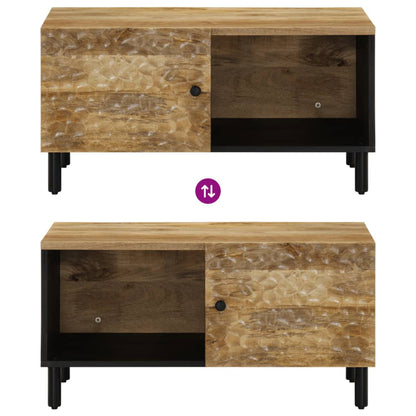 Tavolino da Salotto 80x50x40 cm Legno Massello di Mango | homemem39