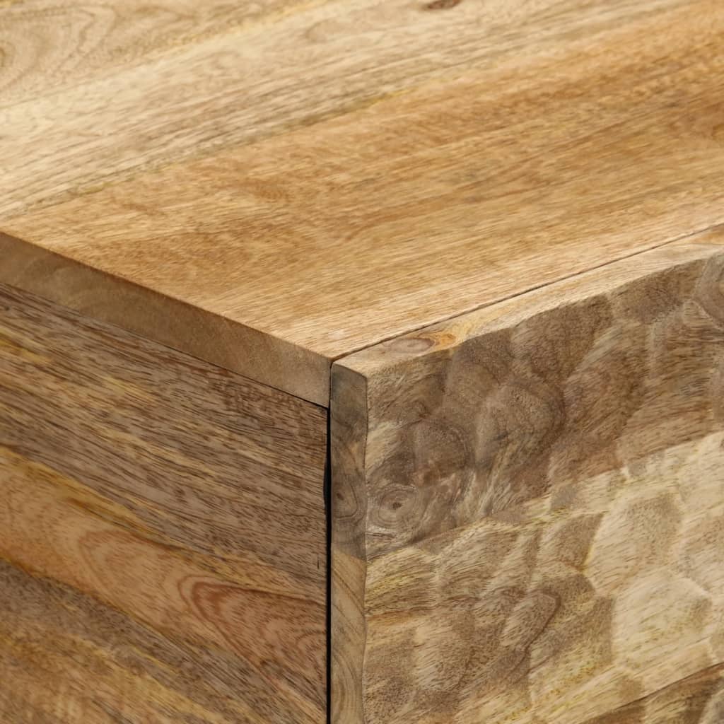 Tavolino da Salotto 80x50x40 cm Legno Massello di Mango | homemem39