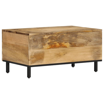 Tavolino da Salotto 80x50x40 cm Legno Massello di Mango | homemem39