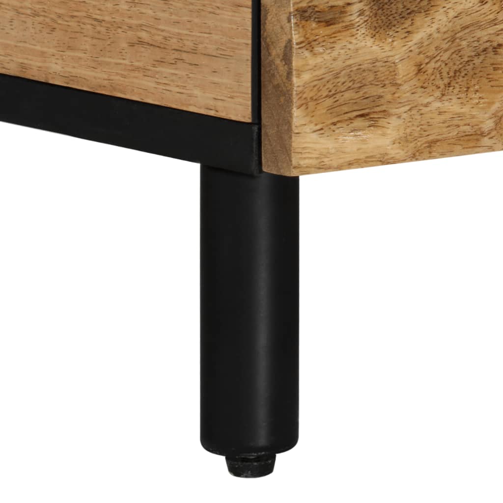 Tavolino da Salotto 80x50x40 cm Legno Massello di Mango | homemem39