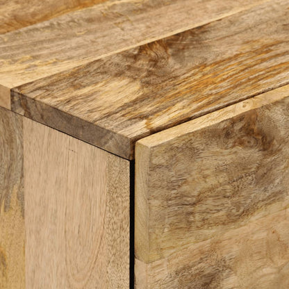 Comodino 50x33x60 cm in Legno Massello di Mango