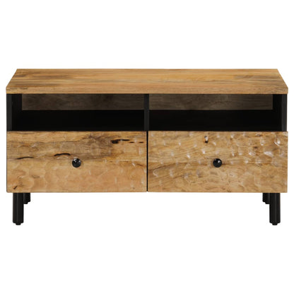 Tavolino da Salotto 80x54x40 cm in Legno Massello di Mango | homemem39