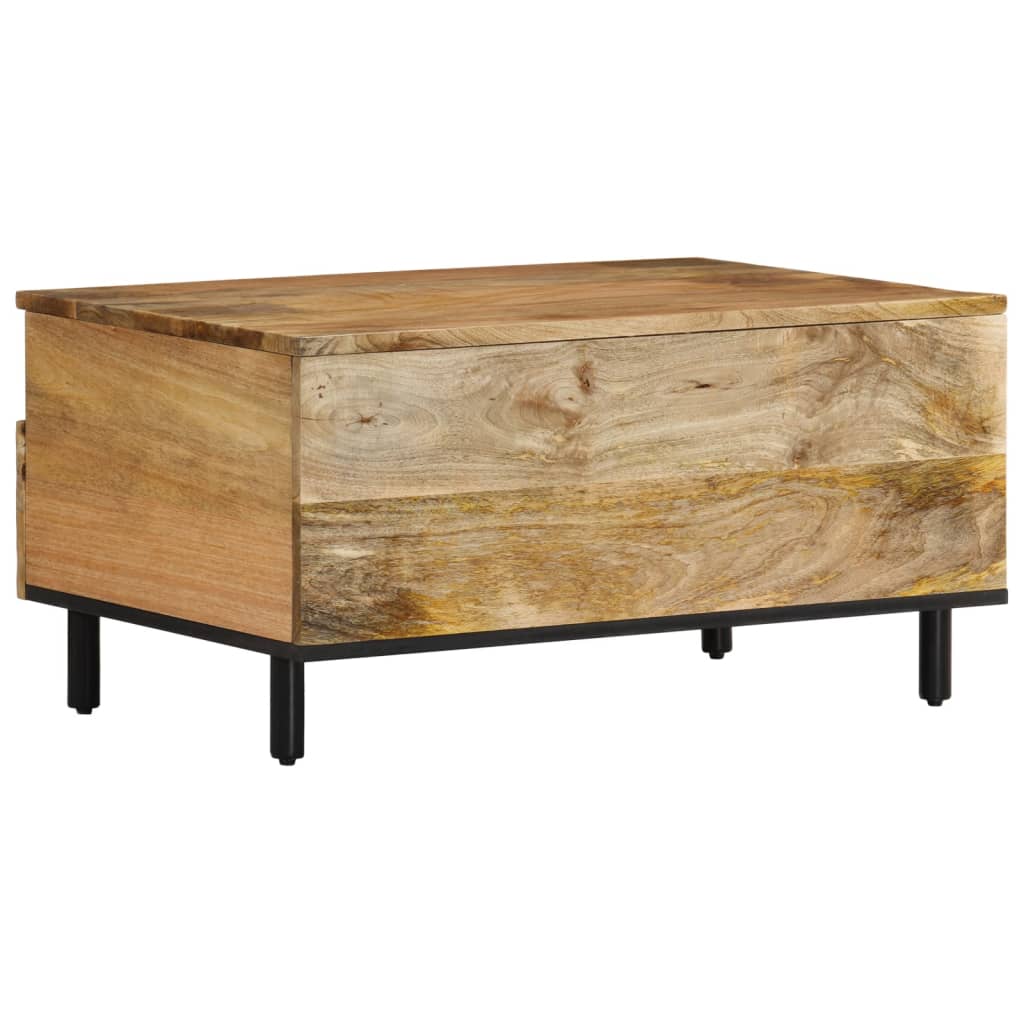 Tavolino da Salotto 80x54x40 cm in Legno Massello di Mango | homemem39