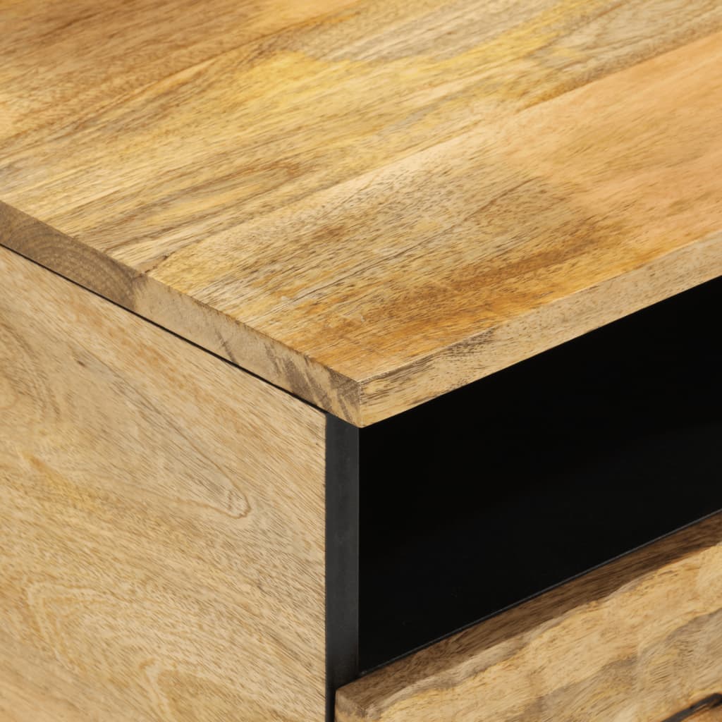 Tavolino da Salotto 80x54x40 cm in Legno Massello di Mango | homemem39
