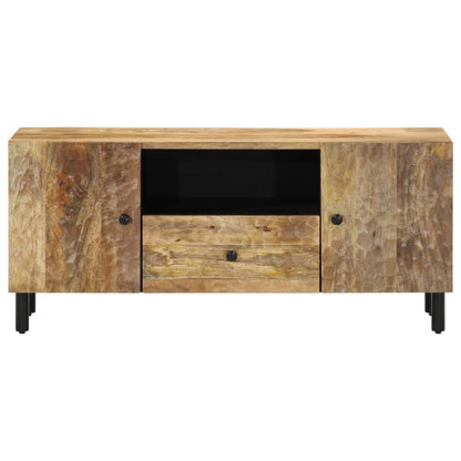 Mobile Porta TV 105x33x46cm in Legno Massello di Mango