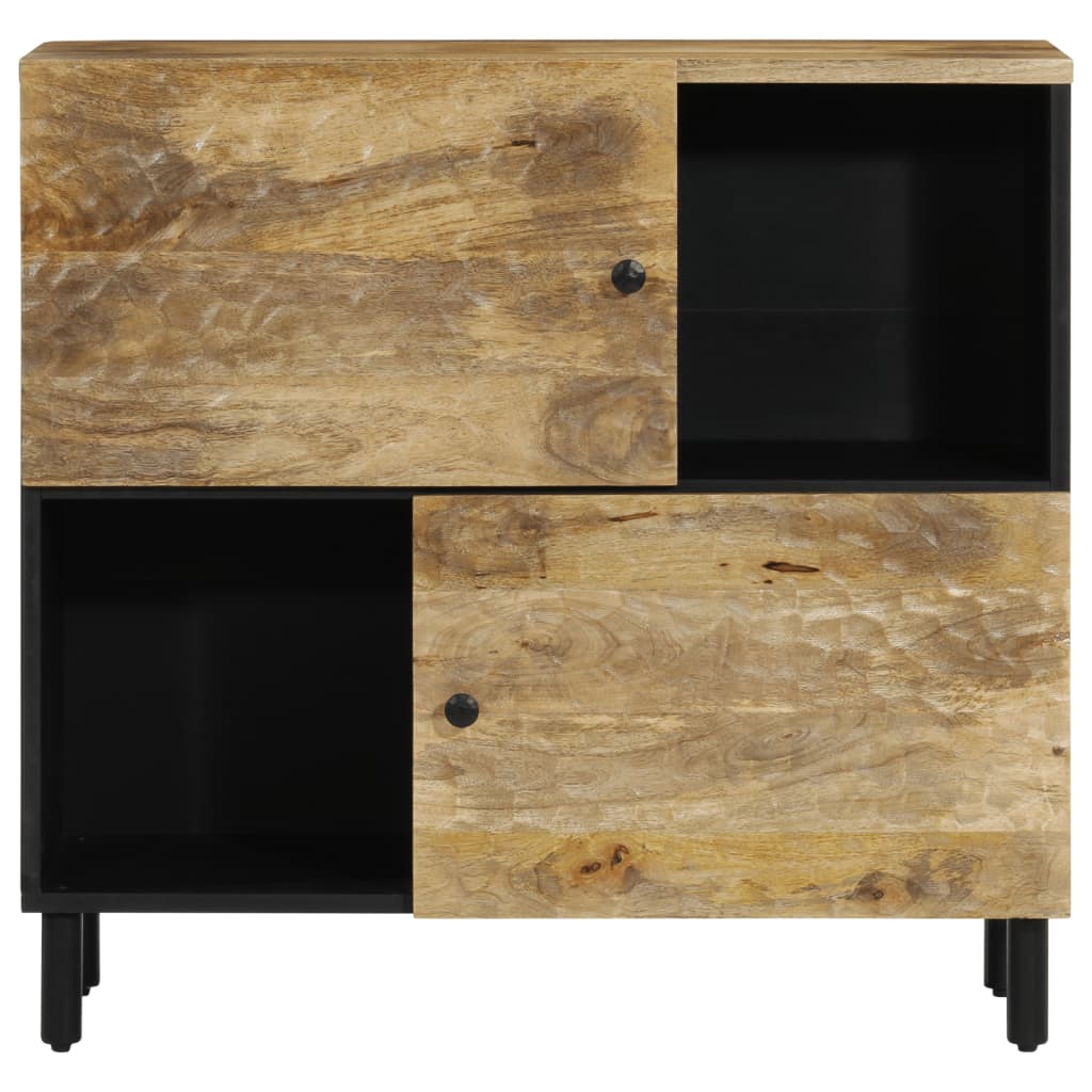 Credenza 80x33x75 cm in Legno Massello di Mango