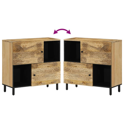 Credenza 80x33x75 cm in Legno Massello di Mango