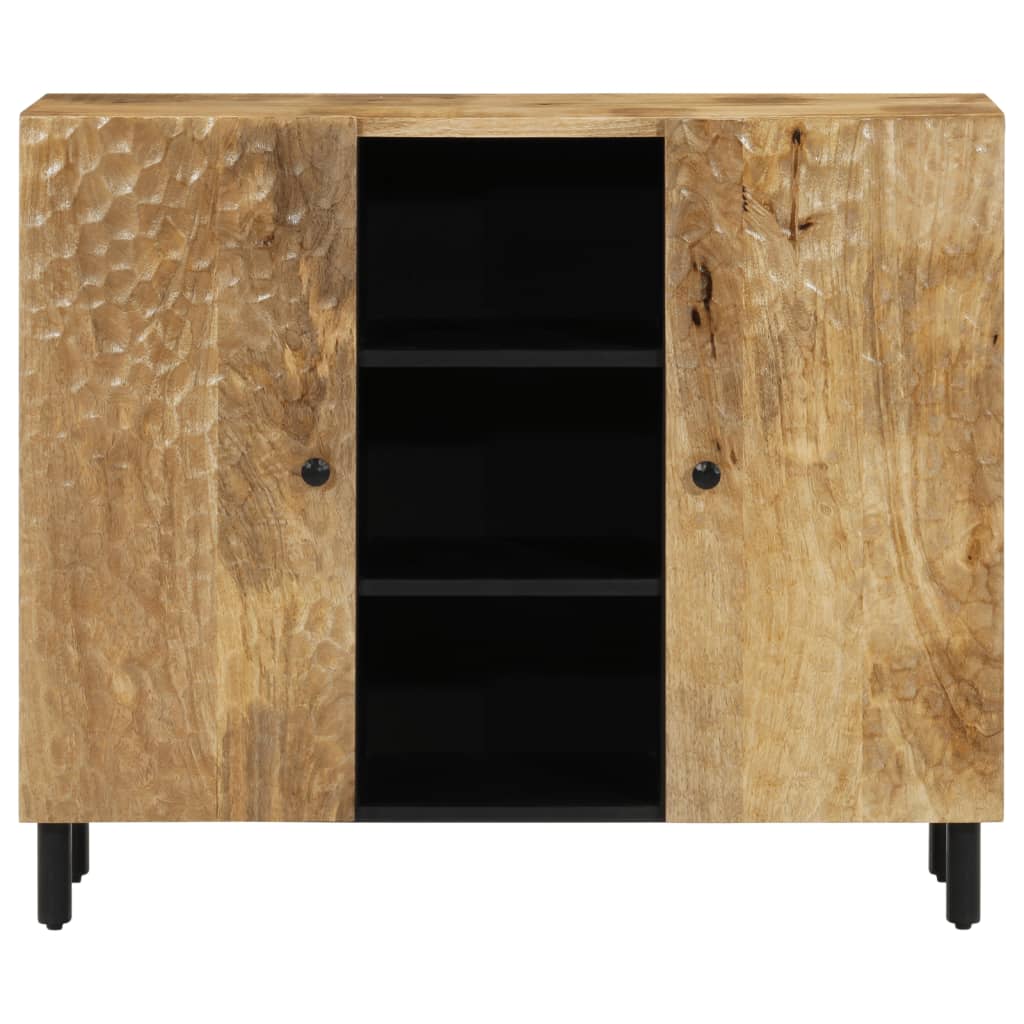 Credenza 90x33x75 cm in Legno Massello di Mango