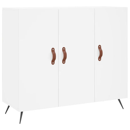 Credenza Bianca 90x34x80 cm in Legno Multistrato - homemem39