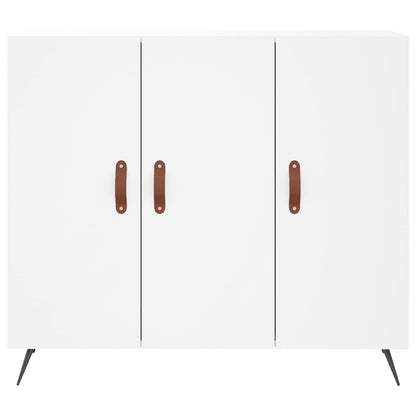 Credenza Bianca 90x34x80 cm in Legno Multistrato - homemem39