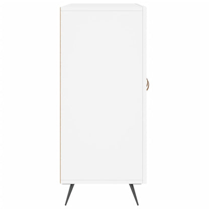 Credenza Bianca 90x34x80 cm in Legno Multistrato - homemem39