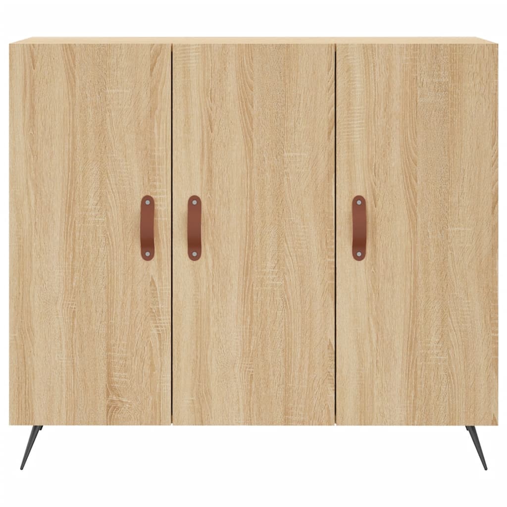 Credenza Rovere Sonoma 90x34x80 cm in Legno Multistrato - homemem39