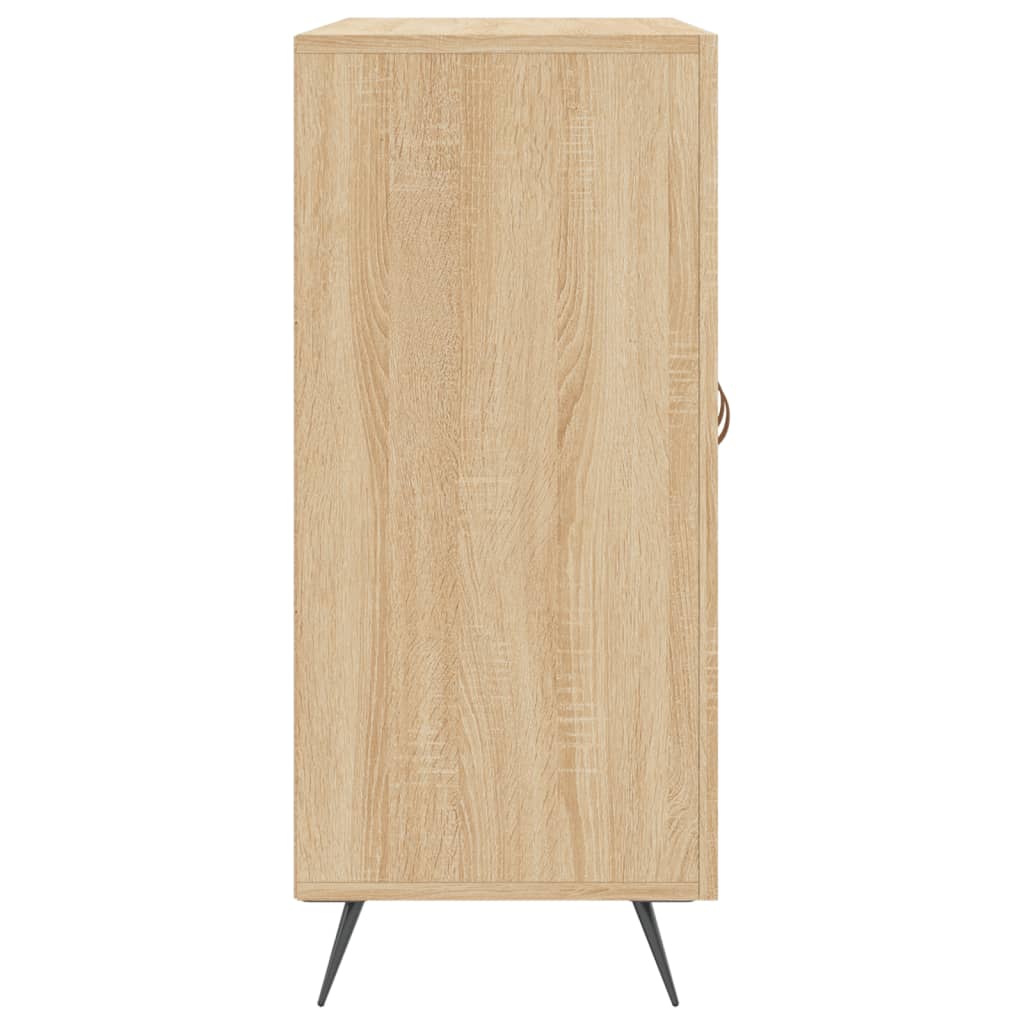 Credenza Rovere Sonoma 90x34x80 cm in Legno Multistrato