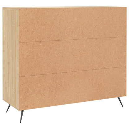 Credenza Rovere Sonoma 90x34x80 cm in Legno Multistrato - homemem39