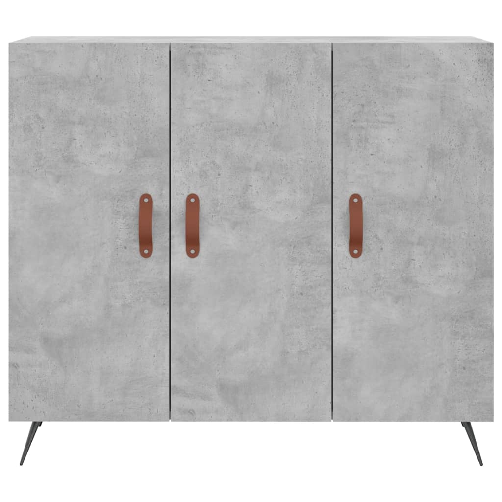 Credenza Grigio Cemento 90x34x80 cm in Legno Multistrato - homemem39
