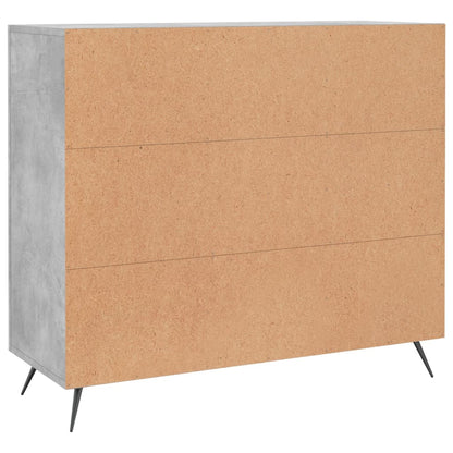 Credenza Grigio Cemento 90x34x80 cm in Legno Multistrato - homemem39