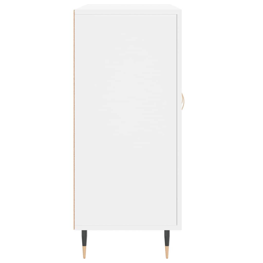 Credenza Bianca 90x34x80 cm in Legno Multistrato | homemem39